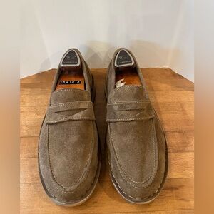 NEW Frank Wright Men's Brown Suede Loafers Size 8